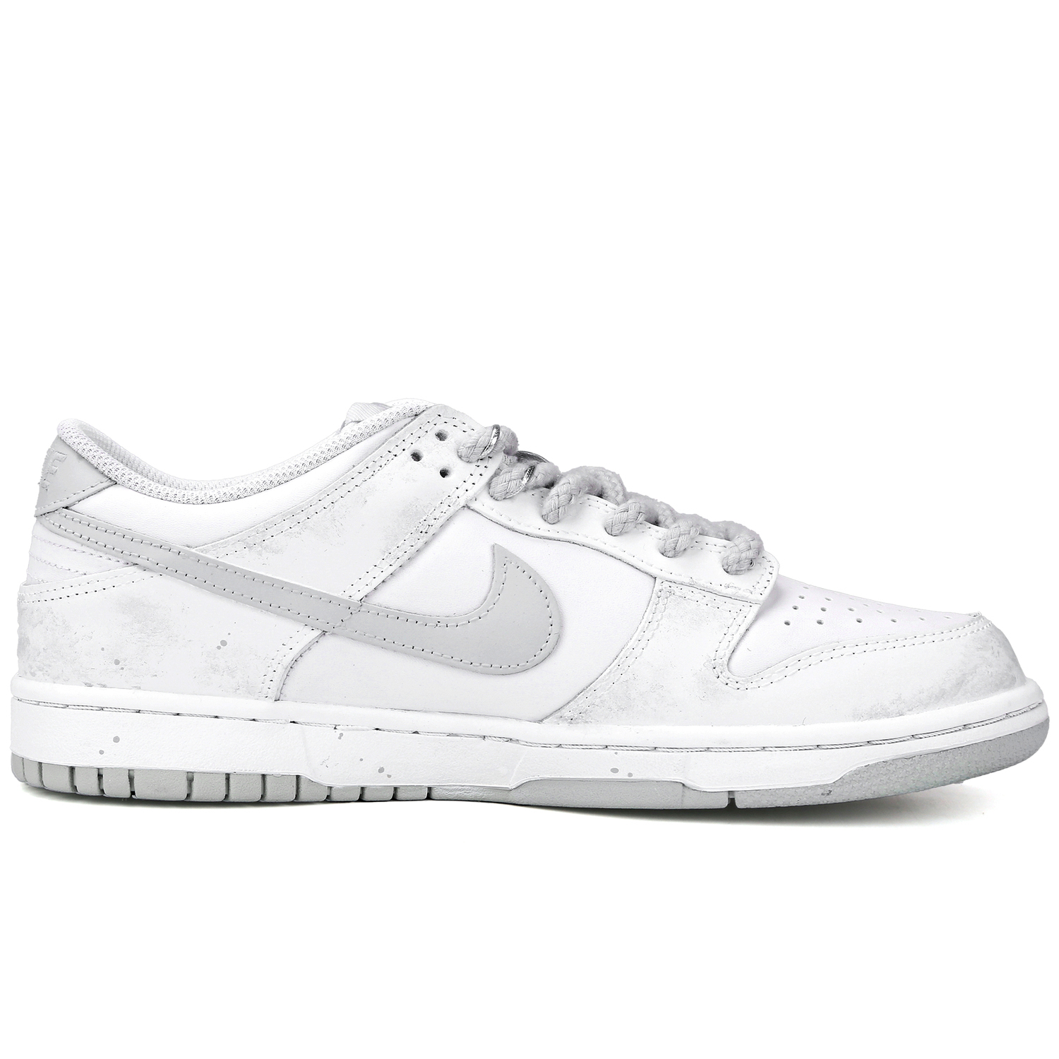 Dunk Kids' Skateboarding Shoes Unisex Nike, белый серый — фото 3