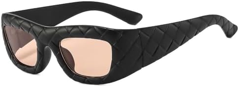 

Универсальные солнцезащитные очки с модным дизайном для женщин, стильные очки для мужчин с зеркальным покрытием и улучшенной защитой от УФ-излучения UV400 для вождения MTZJH, Black Tea