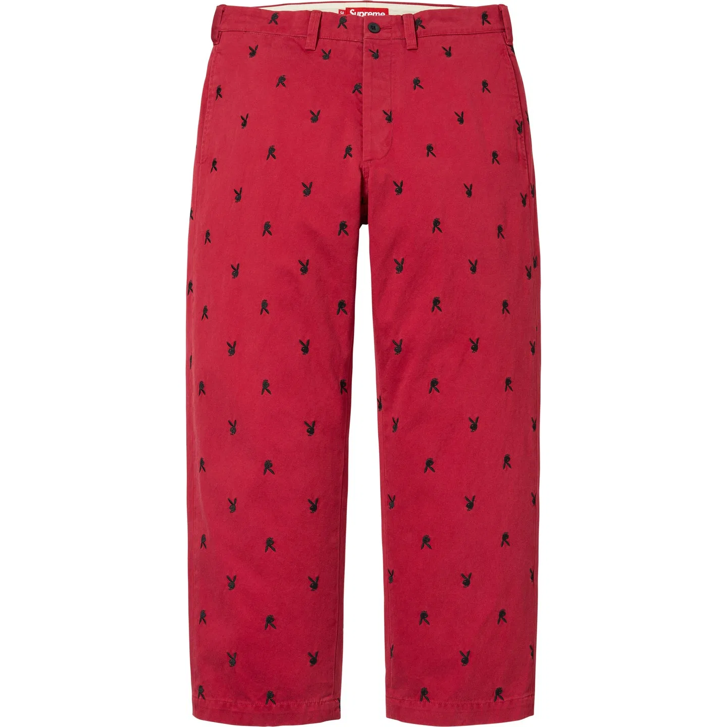 Брюки чинос Supreme x Playboy SS26 WEEK11 красные
