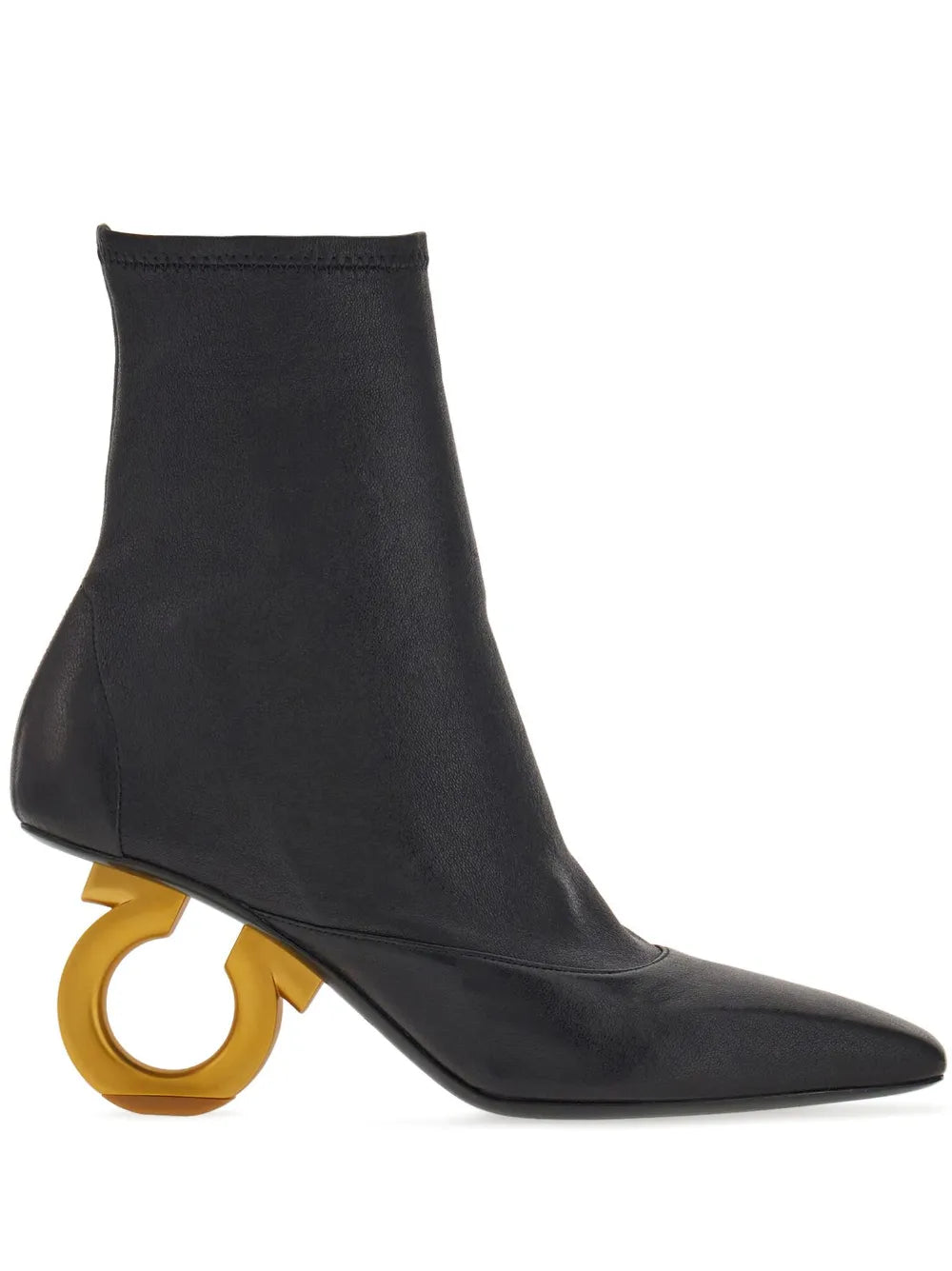 Ferragamo Elina ботильоны на каблуке 70 мм Salvatore Ferragamo, черный