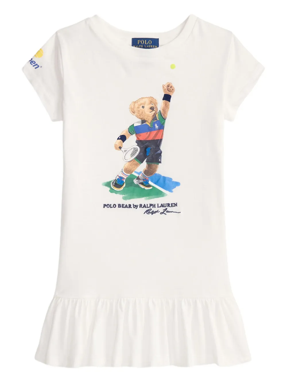 

Платье с логотипом POLO RALPH LAUREN KIDS, белый