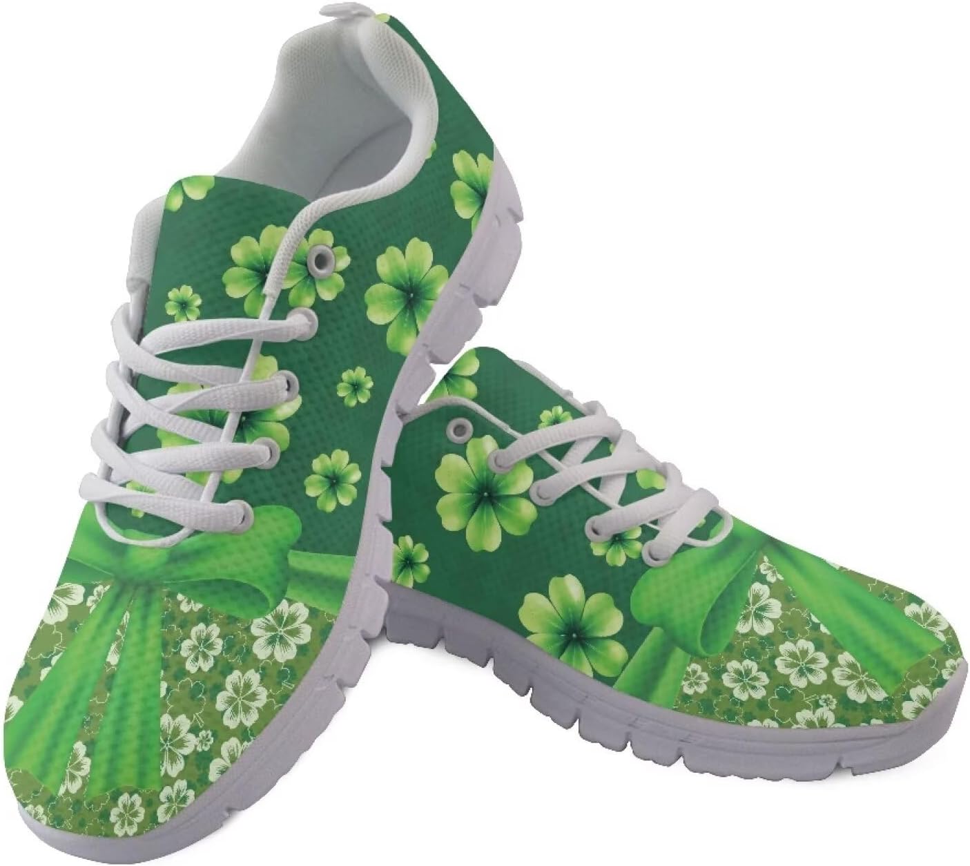 

Кроссовки GIFTPUZZ для взрослых, легкие модные спортивные кеды для ходьбы, нескользящие спортивные кроссовки с сетчатым верхом, St. Patrick's Pattern