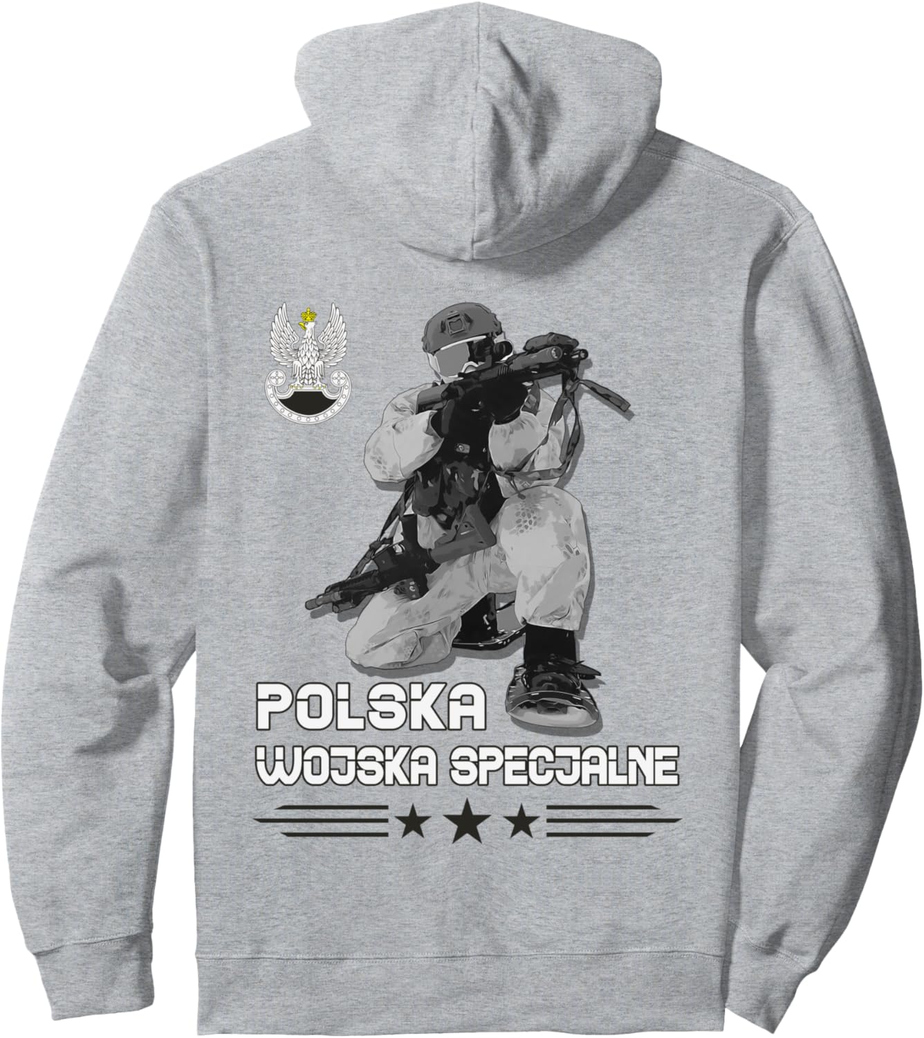 

Толстовка польских спецназовцев и польской армии, серая, размер S Polish Patriot Special Troops Command, Серый, Толстовка польских спецназовцев и польской армии, серая, размер S Polish Patriot Special Troops Command