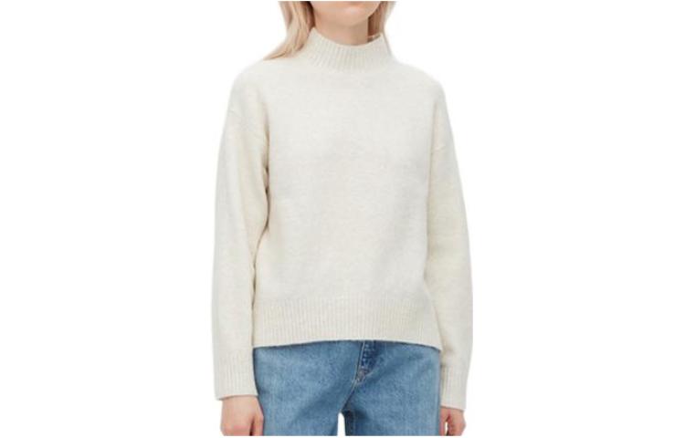 

Джемпер Uniqlo Souffle Mock Neck, молочный, Белый, Джемпер Uniqlo Souffle Mock Neck, молочный