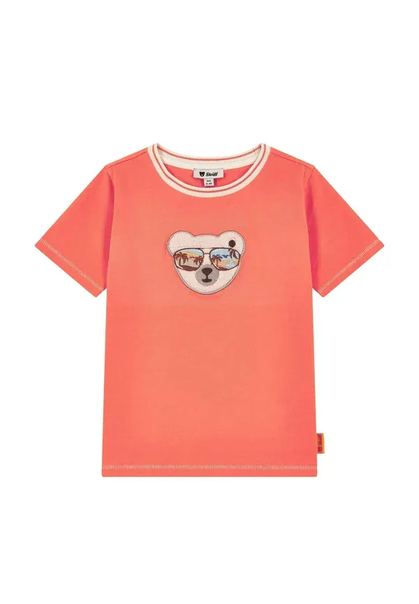 Футболка Steiff Offshore adventures print t-shirt, цвет хурма