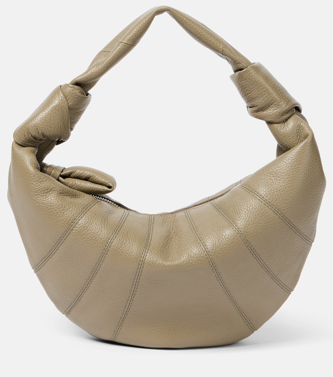 

Мини-сумка через плечо Fortune Croissant из кожи Lemaire, Green Clay