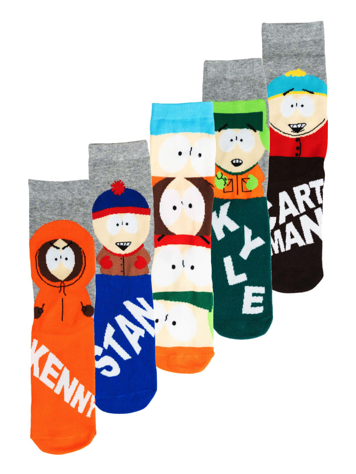 

Носки United Labels 5er Pack South Park Socken Sneaker Strümpfe, разноцветный