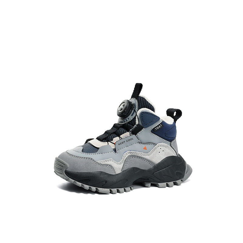 Кроссовки Jeep Kids Lifestyle Shoes Kids High-top Gray, синий — фото 2