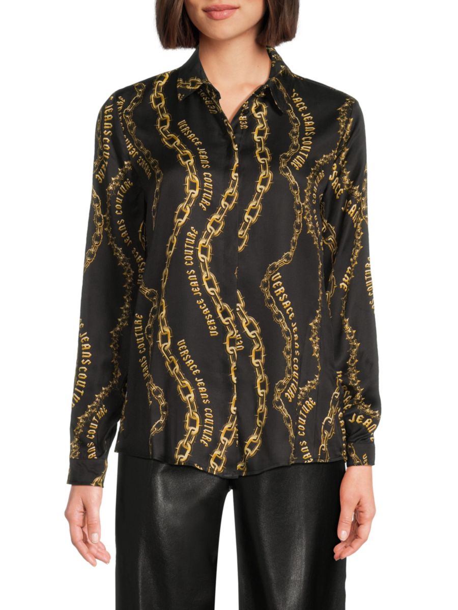 

Футболка с логотипом Versace Jeans Couture, цвет Black Gold
