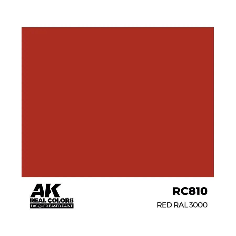 

Красный RAL 3000, Paint - Real Color, Dropper Bottles (AK-Interactive)
