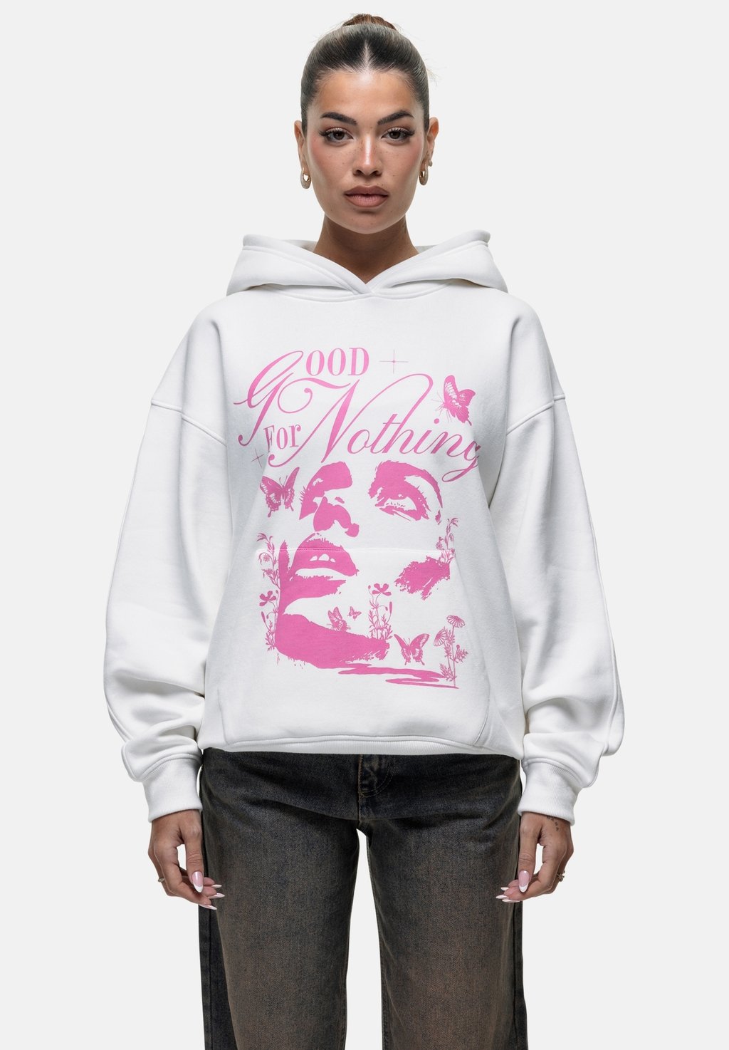 

Толстовка BLOSS - Hoodie Good For Nothing, белый