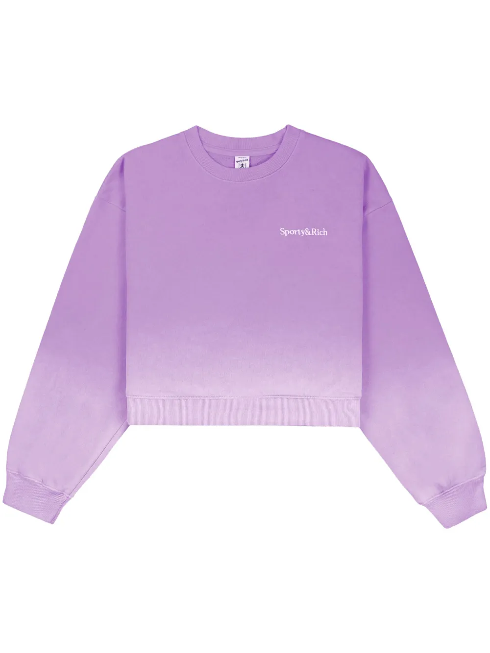 

Толстовка Dip Dye с вышитым логотипом Sporty & Rich, розовый