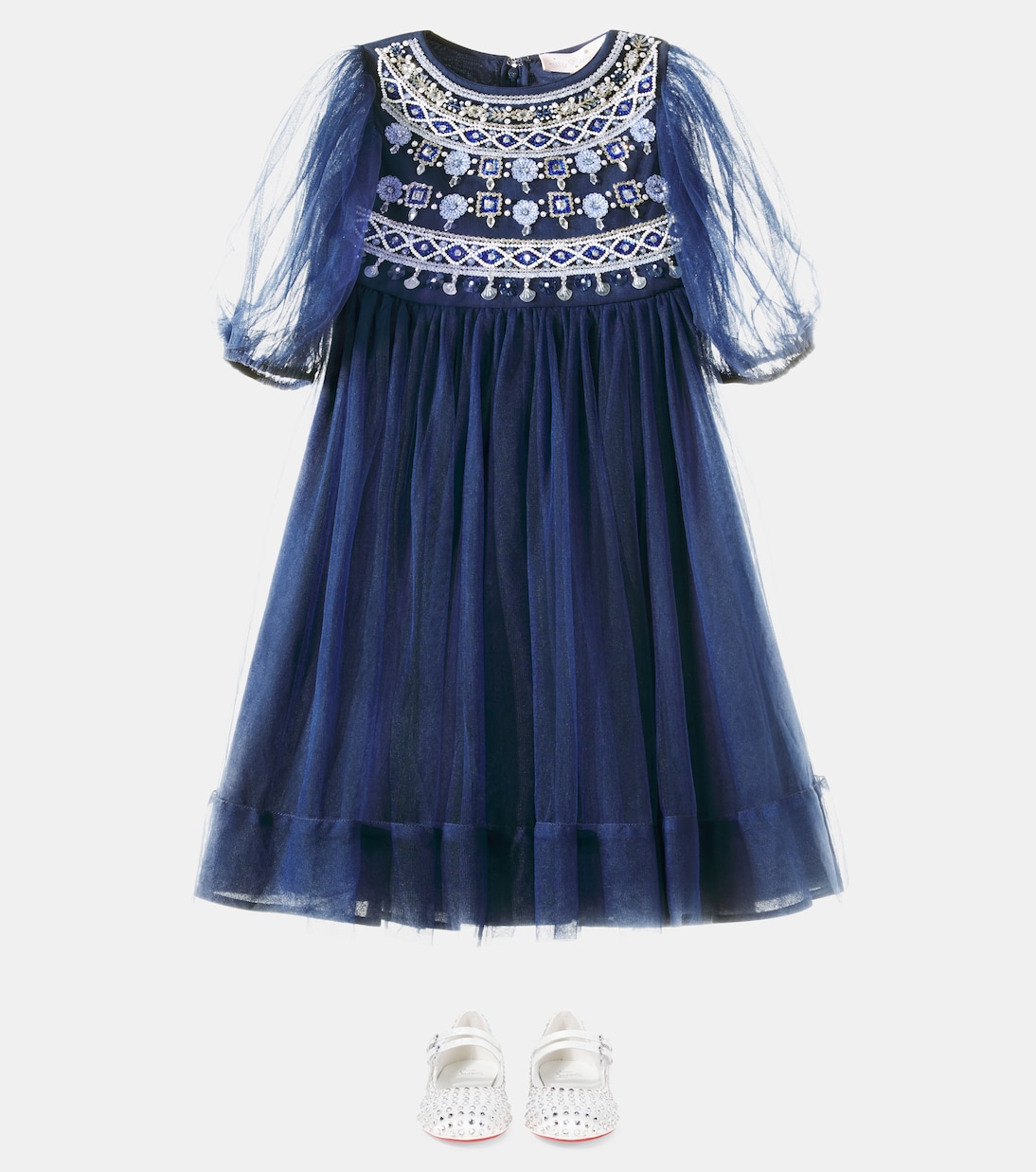 Платье из тюля "Starlight Serenade" с декоративными элементами Tutu Du Monde, Patriot Blue — фото 2