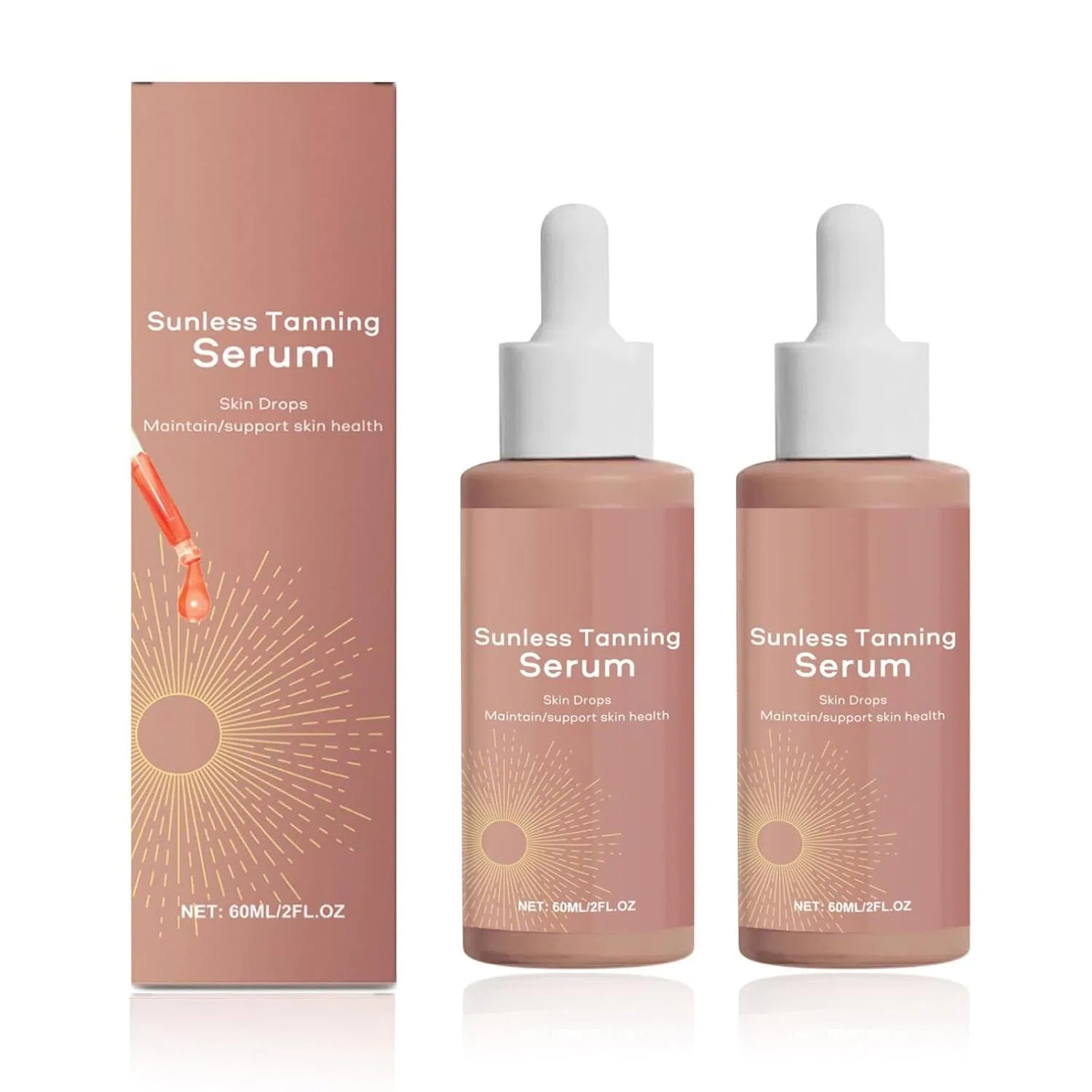 Капли для автозагара Zeria Sunless Tanning Drops (2 штуки) Generisch, Pack Of 2