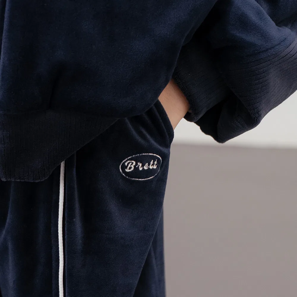 Детские велюровые брюки с контрастной окантовкой от Brettailor — фото 3