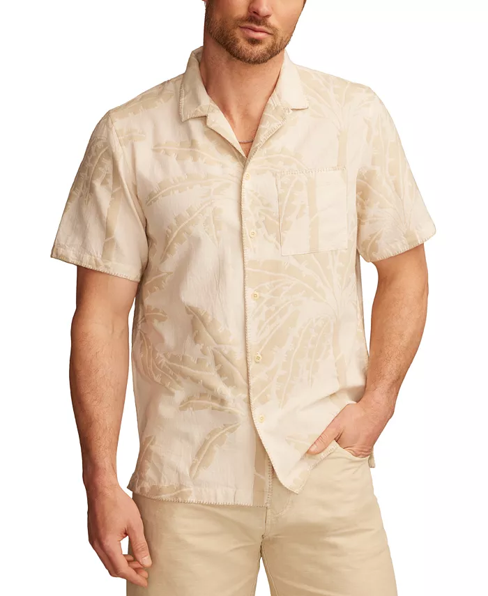 

Мужская свободная рубашка с коротким рукавом и принтом пальм на пуговицах Camp Shirt Lucky Brand, мультиколор