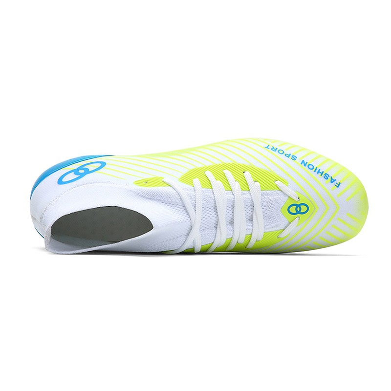 Антискользящие износостойкие футбольные бутсы Unisex Neon Green ATAY, Неоново-зеленые для искусственного покрытия — фото 3