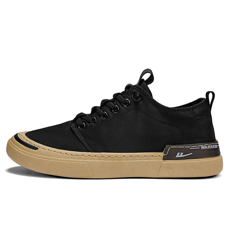 

Кроссовки WARRIOR Skateboarding Shoes Men Low-top Khaki/white, черный