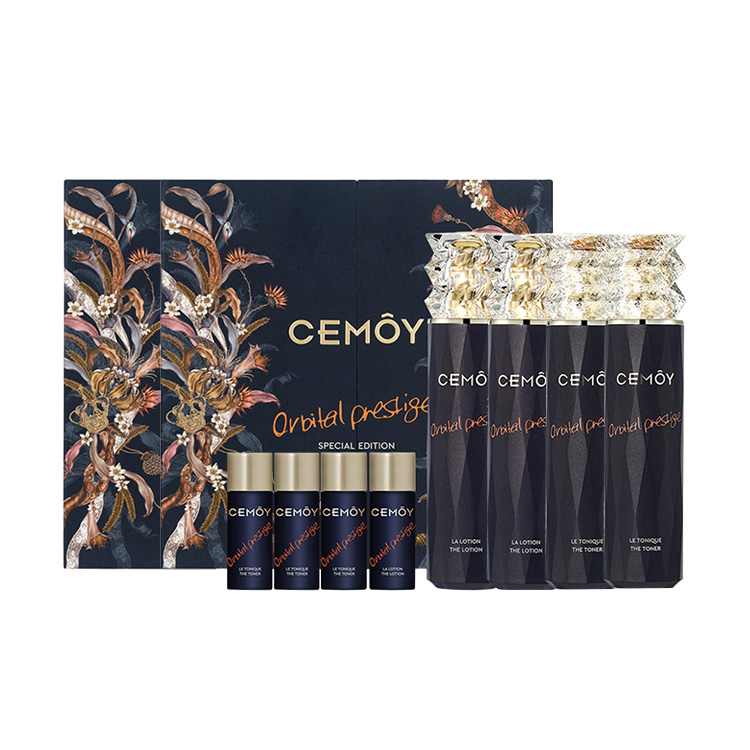 

Cemoy Платиновый синий набор Bestie Water Lotion в подарок наборы для ухода за кожей подтягивающий увлажняющий восстанавливающий 120мл+120мл+пробник