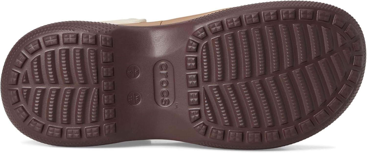 Сабо Унисекс Классические Сабо на Платформе Crocs, Mocha — фото 4