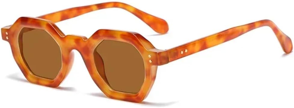 

Солнцезащитные очки с защитой UV400 | Линзы с мелкими заклепками, конфетного цвета | Для женщин и мужчин, для занятий спортом на открытом воздухе и вождения DSVIGF, Amber Tea