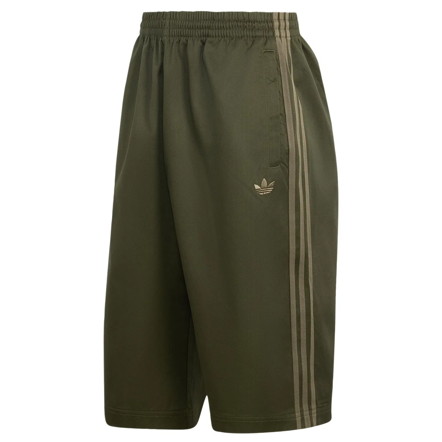 Шорты-мешки Adidas Originals Baggy Pants Adicolor Sst цвета хаки и темно-зеленого