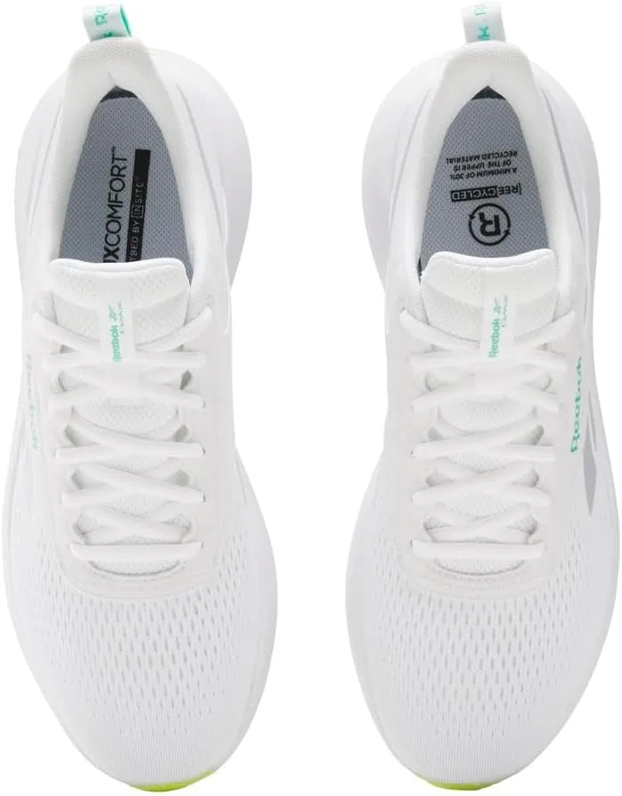 Кроссовки Reebok Unisex DMX Comfort + без шнурков, White Grey 1 Digital Lime — фото 3