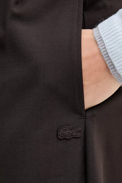 Брюки классические Lacoste, коричневый — фото 4
