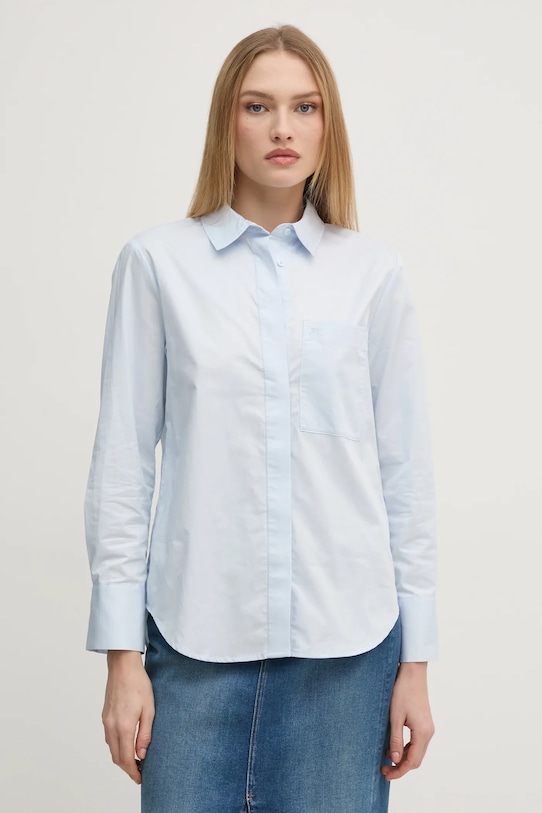 

Хлопковая рубашка Pedro Del Hierro, синий