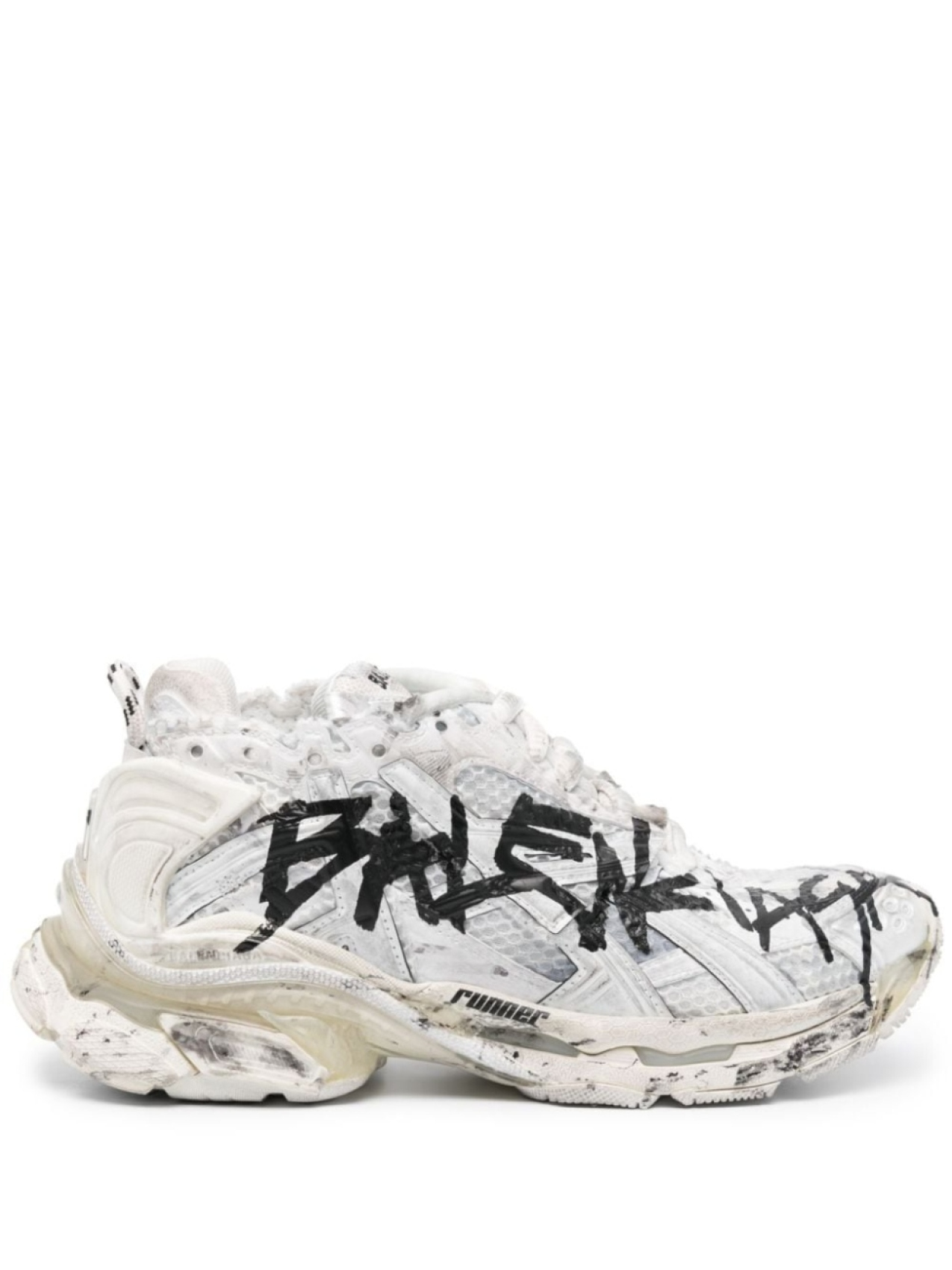 

Balenciaga кроссовки Runner Graffiti, белый