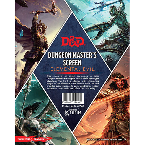 

Ролевая игра Gale Force 9 D&D RPG: Elemental Evil - Dungeon Master's Screen
