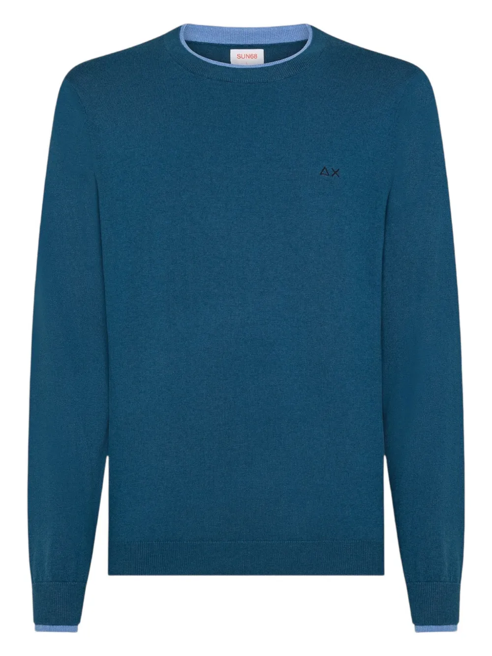 

Свитер с круглым вырезом Sun68, синий