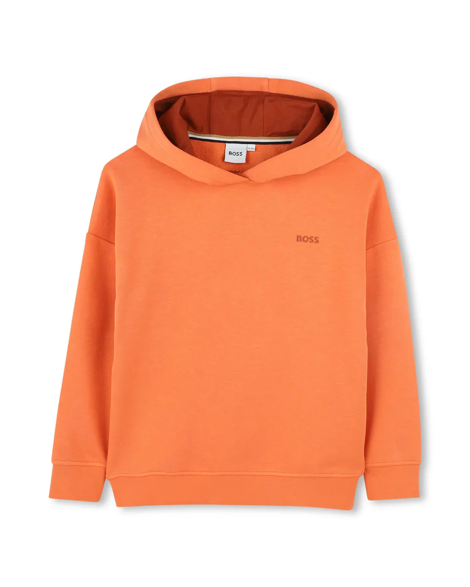 

Оранжевый свитшот для мальчиков с длинными рукавами BOSS Kidswear, коралловый