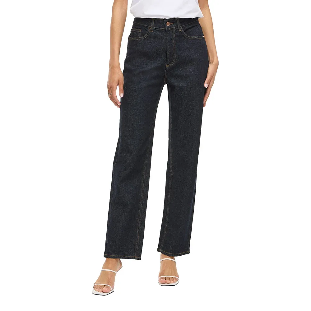 

Джинсы Vila Kelly Jaf Straight Fit high waist, синий