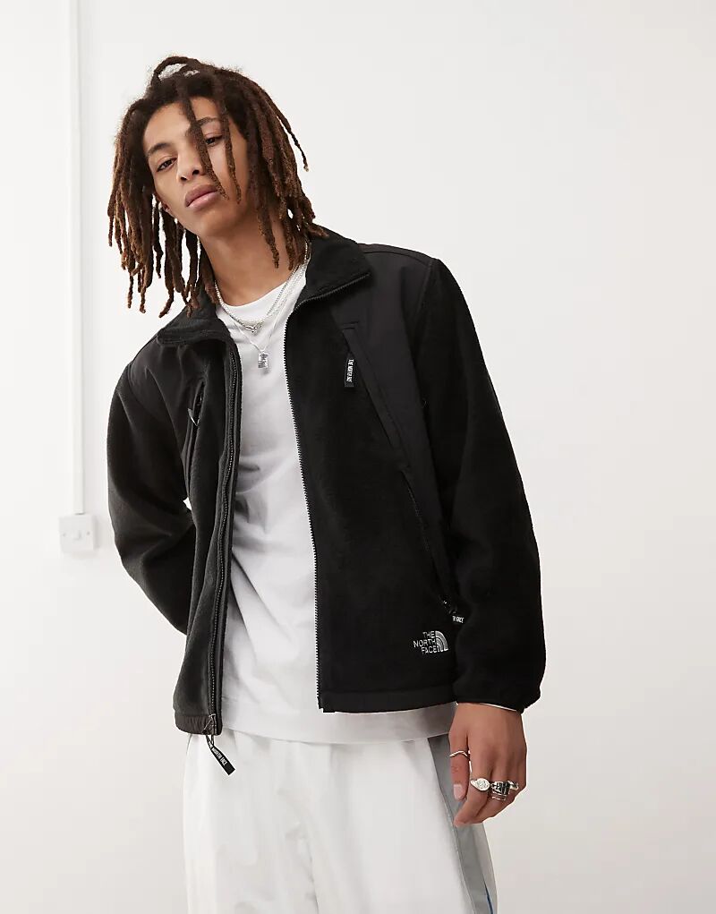 

Плотная флисовая куртка North Face Polar Sun черного цвета с карманами