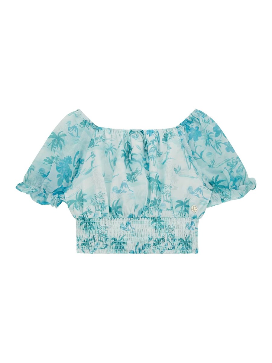 

Блузка GUESS, цвет Blue/Pastel blue