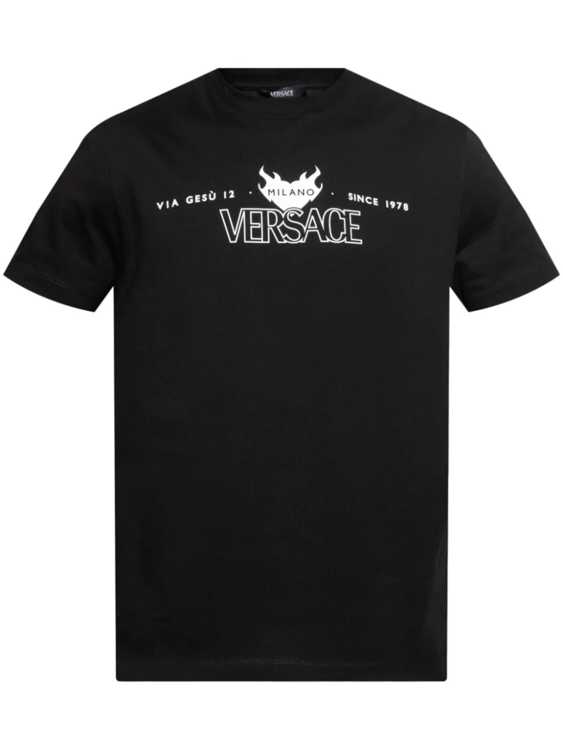 

Футболка с логотипом Versace, черный