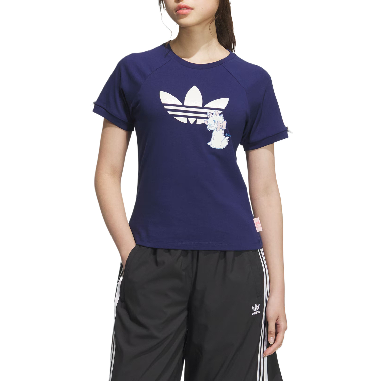 Adidas Originals Футболка Regular T Shirt Women's Dark Blue — фото 3
