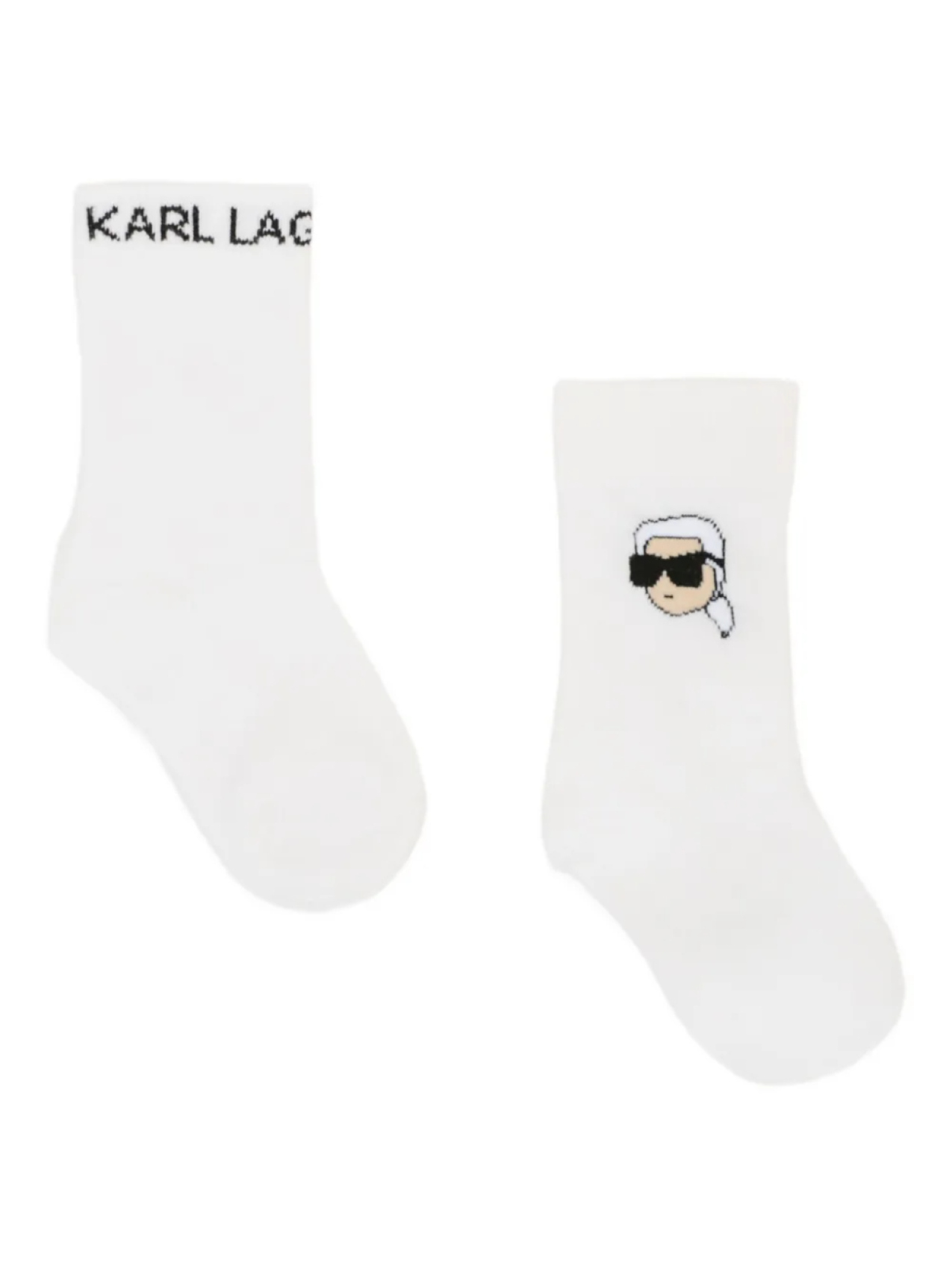 

Носки с вышитым логотипом Karl Lagerfeld Kids, белый
