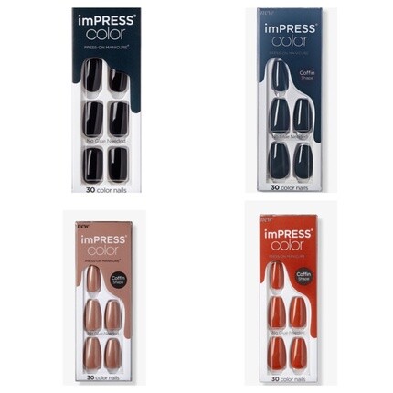 Impress Press-On Manicure Color Nails Pure Fit — доступно несколько цветов, Kiss — фото 3