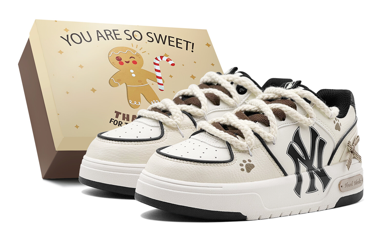 Кроссовки MLB Chunky Liner Skateboarding Shoes Unisex Low-top Khaki, хаки