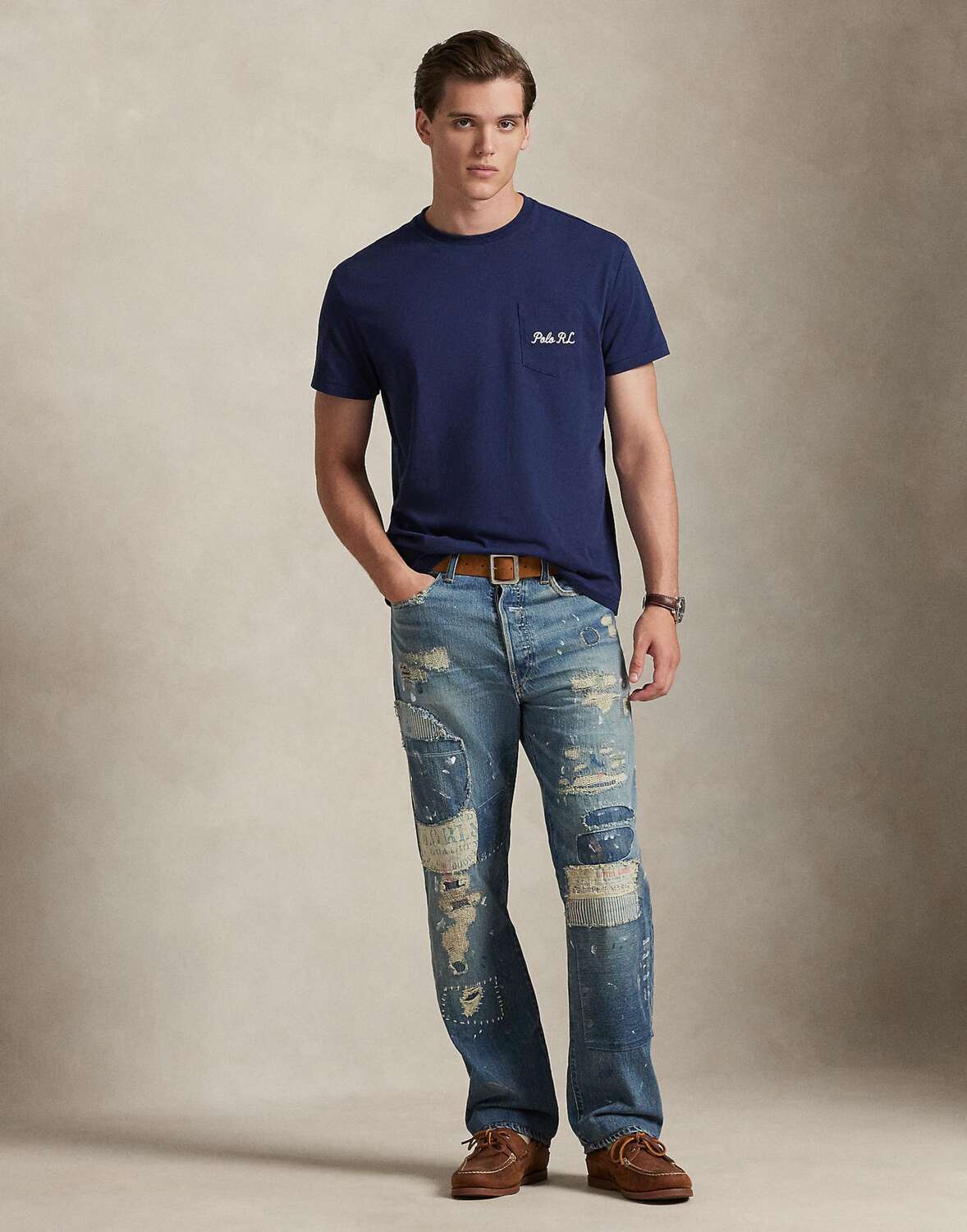 Polo Ralph Lauren Футболка в морском синем цвете — фото 4