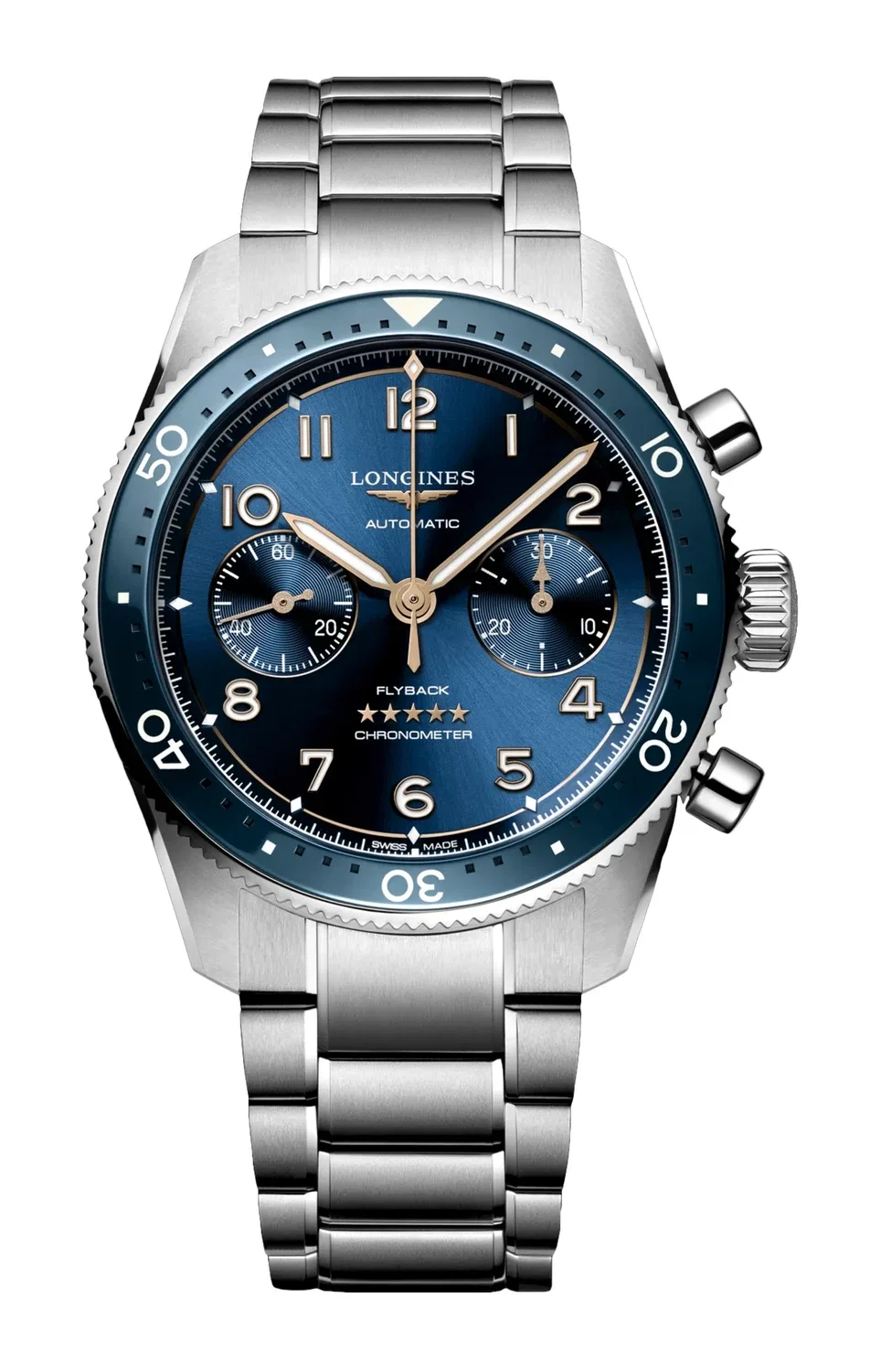LONGINES SPIRIT FLYBACK - L3.821.4.93.6, золотой