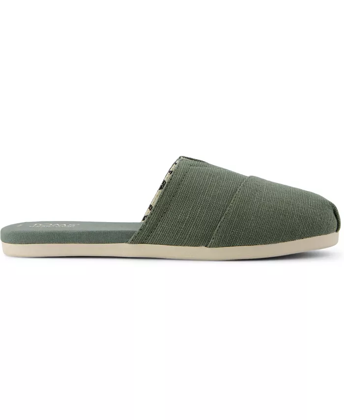 Женские мюли-альпаргаты с миндалевидным носком Espadrille Almond Toe Mules TOMS, зеленый — фото 2