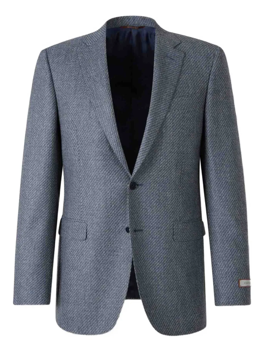 

Фактурный однобортный пиджак Canali, синий