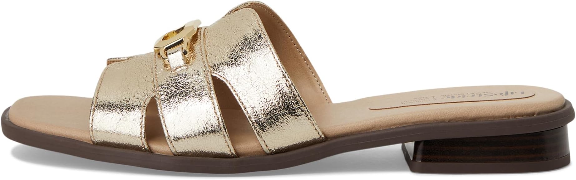 Сандалии LifeStride Royaltybit, цвет Platino Gold Faux Leather — фото 4