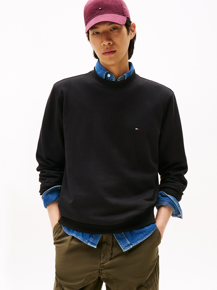 Толстовка TOMMY HILFIGER ESSENTIAL, черный — фото 2