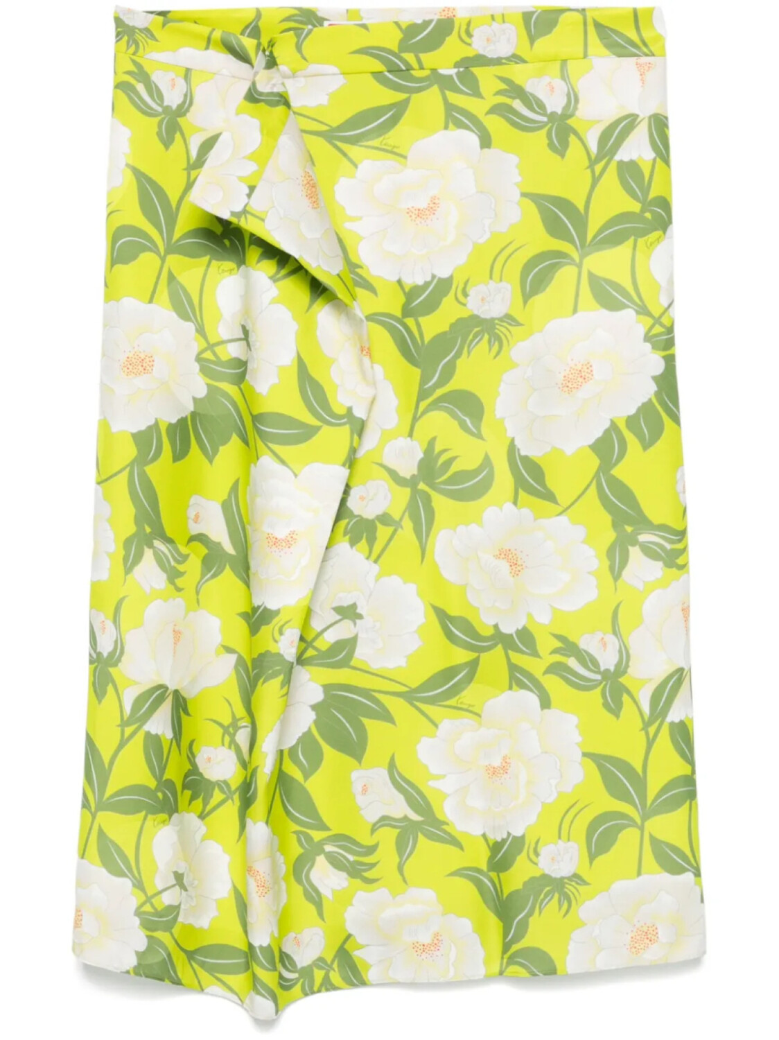 

Юбка миди Kenzo 'Kenzo Peonies', зеленый