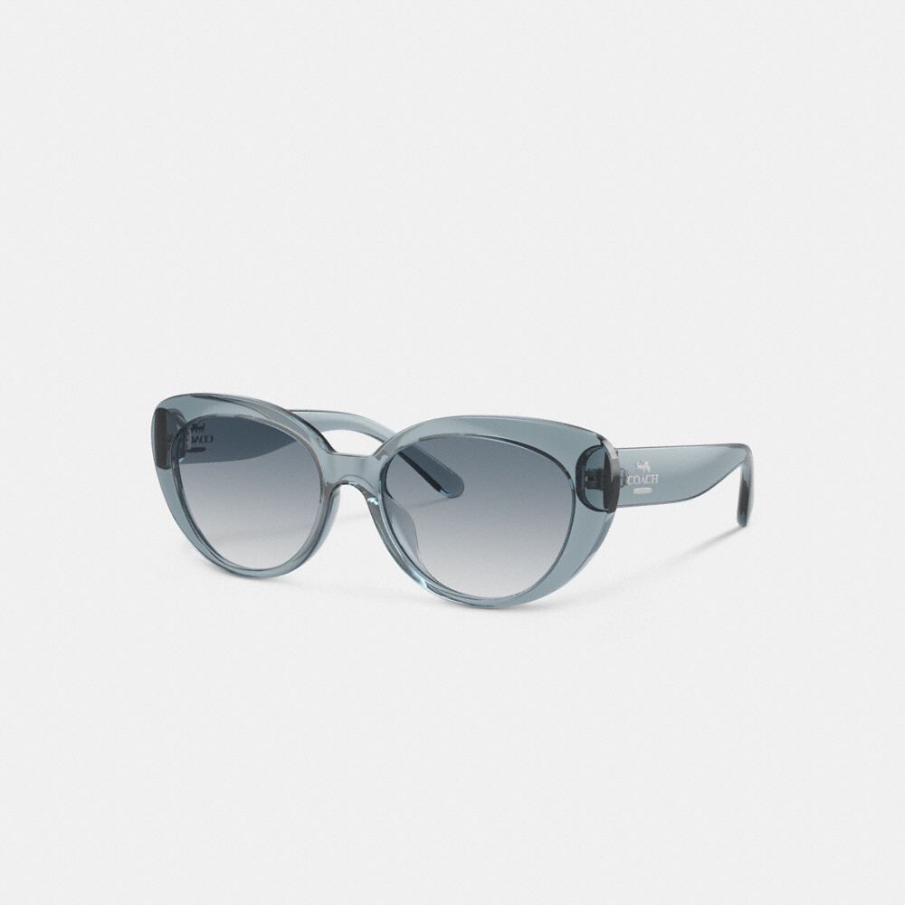 

Солнцезащитные очки COACH Cateye, цвет Transparent Blue
