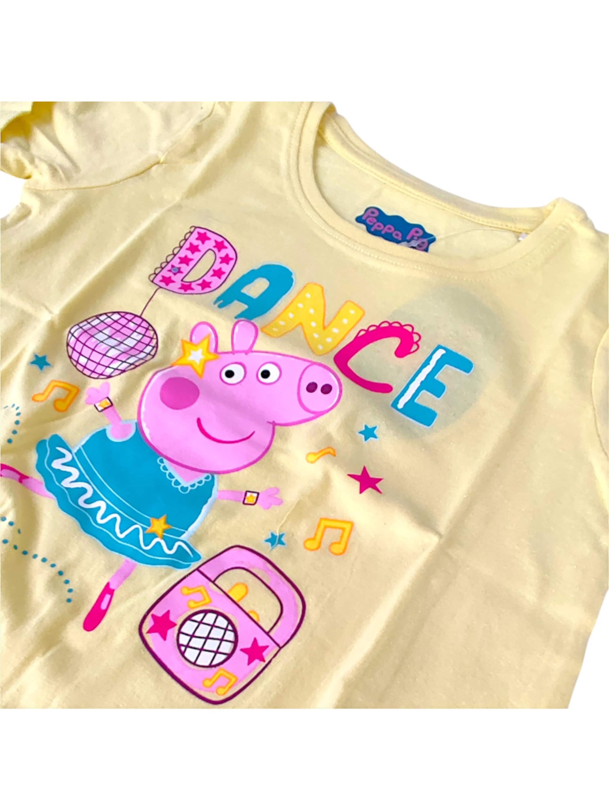 Лонгслив 'Peppa Pig' в пастельно-желтом цвете — фото 3